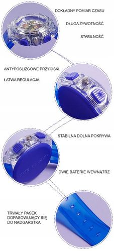 zegarek dziecięcy PSI PATROL dla dziewczynki dziecka SKYE świecący LED na Arena.pl