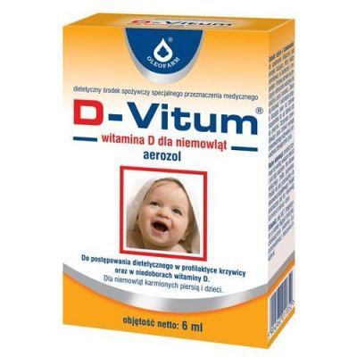 D-VITUM witamina D dla niemowląt aerozol 6 ml na Arena.pl