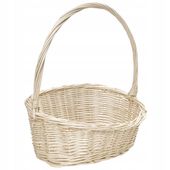 Kosz wiklinowy prezentowy upominkowy z rączką