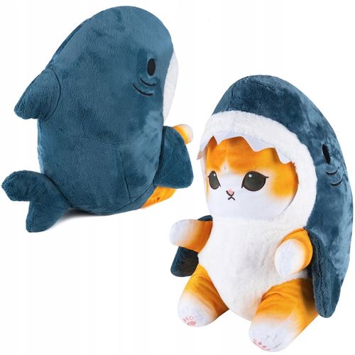 Kot Rekin Kotorekin 55Cm Przytulanka Xl Miś Maskotka Poduszka Duży Pluszowy na Arena.pl