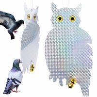 ODSTRASZACZ GOŁĘBI SZPAKÓW PTAKÓW ODBLASKOWA SOWA siedząca HOLOGRAM DZ