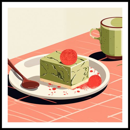 Plakat 90x90cm Deser Matcha na Arena.pl