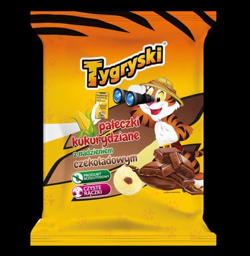 Tygryski Pałeczki kukurydziane z nadzieniem czekoladowym 60 g na Arena.pl