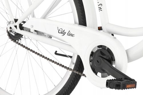 Rower miejski INDIANA Moena 26 cali damski Biały na Arena.pl