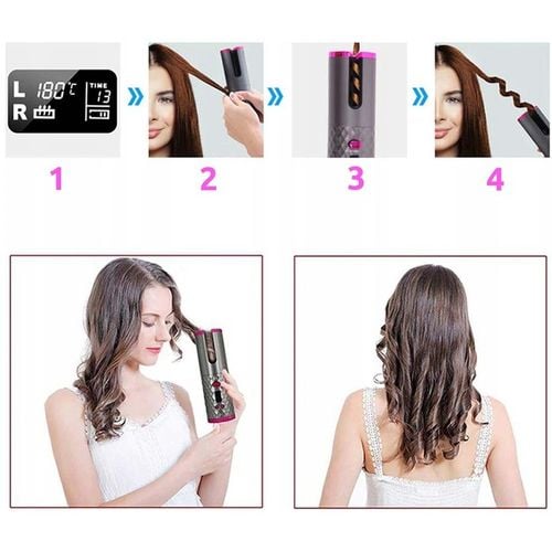 AUTOMATYCZNA LOKÓWKA DO WŁOSÓW Z POWŁOKĄ CERAMICZNĄ LCD na Arena.pl