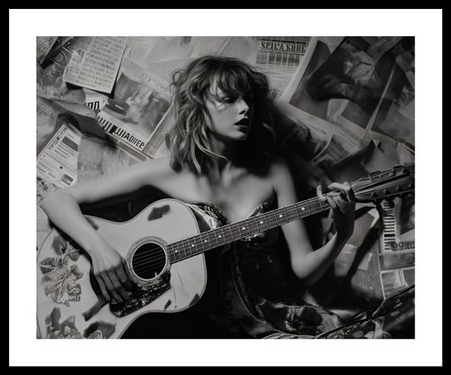 Plakat 50x40cm Młoda Gitarzystka na Arena.pl