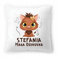 Poduszka Biała 40X40 Cm Dla Stefanii Córki Dziecka Z Nadrukiem Ze Zdjęciem