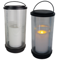 ZNICZ SOLARNY DUŻY LATARNIA LAMPION Z ŚWIECĄ LED LATARENKA DEKORACJA