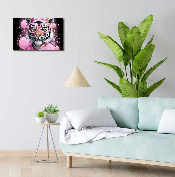 Obraz 50x30cm Ludzki Tygrys zdjęcie 2