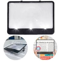 Lupa do czytania z oświetleniem LED ze stojakiem Page Bright powiększa 3x