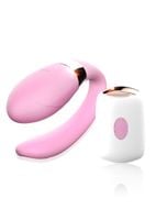 stymulator-v-vibe pink usb 7 function / remote control
