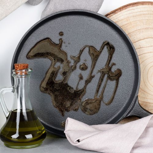 Patelnia Żeliwna do Smażenia Naleśników Placków Omletów Jajek Tortilli 26cm na Arena.pl