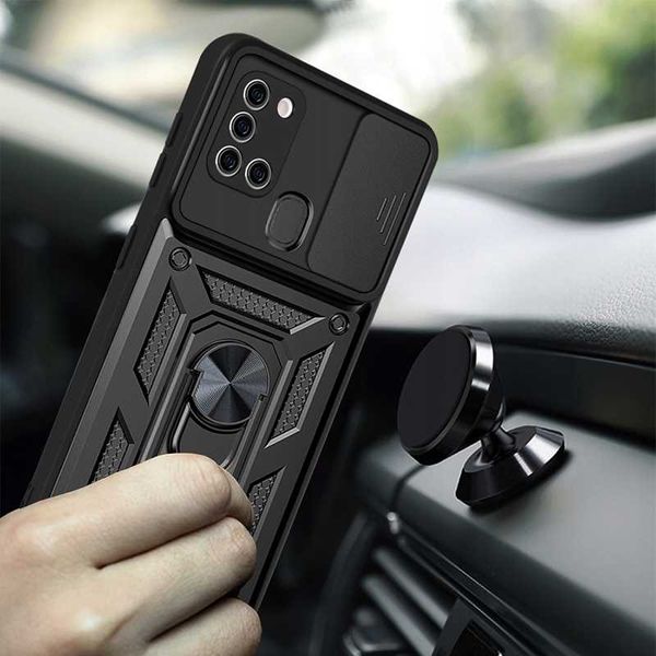 Spacecase Camring Galaxy A21S Black zdjęcie 4