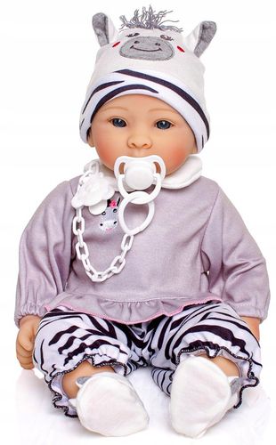 Lalka Pola Bobas Niemowlak ZESTAW Z AKCESORIAMI smoczek pampersy butelki na Arena.pl