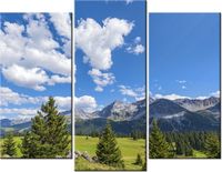 60 90CM OBRAZ 3 ELEM WIDOK ALPY TAMBAKO THE JAGUAR ŚCIENNY DRUK PŁÓTNO