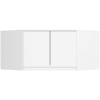 Nadstawka na szafę narożną 100 cm - biała - 2 drzwi