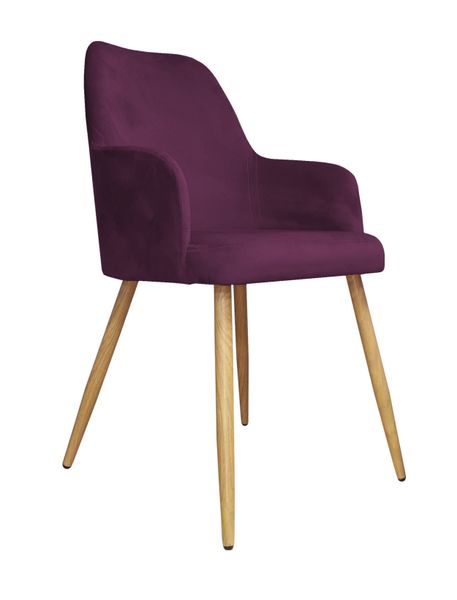 Krzesło WESTA noga dąb MG02 śliwka zdjęcie 1