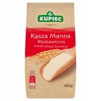 Kupiec KASZA MANNA BŁYSKAWICZNA z pszenicy 100% 400g 0,4KG