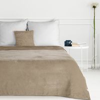 Koc narzuta SIMPLE1 150x200 Eurofirany beżowy miękki i lekki