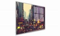 OBRAZ NA SZKLE PROSTOKĄTNY 90x60cm 064 Miejskie światła