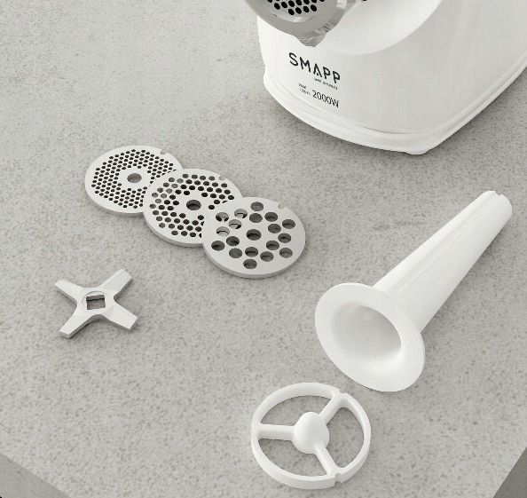 MASZYNKA DO MIELENIA MIĘSA SMAPP 489.8 BIAŁA 2000W zdjęcie 4