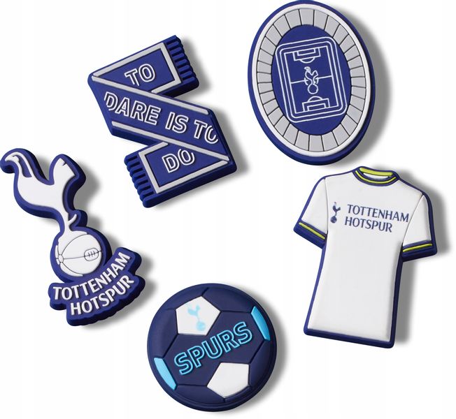 Przypinki Ozdoby Jibbitz Piny Do Butów Crocs Tottenham Hotspur 5pc zdjęcie 1