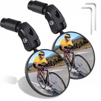 Lusterko rowerowe roweru wsteczne lewe prawe 360 lekkie dobra widoczność