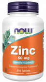 NOW Foods Cynk Glukonian Cynku Skóra Włosy Paznocie Odporność 50mg