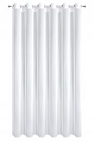 Firana gotowa na przelotkach TINA 350x270 biała w subtelny wzór
