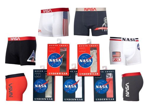 Bokserki Nasa Boxer Basic-Worm White-Black NASA-BOXER17 L na Arena.pl