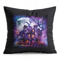 PODUSZKA CZARNA PREZENT - HALLOWEEN