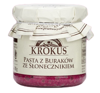 Pasta Z BurakÓw ZE SŁonecznikiem Bezglutenowa 180 g - Krokus