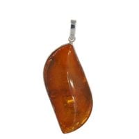 Zawieszka - Bursztyn i srebro