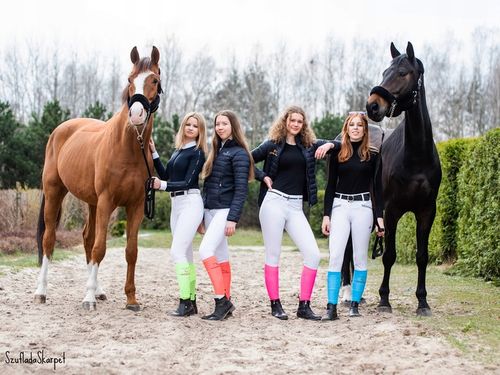 Wygodne skarpetki dziecięce do jazdy konno na lato z mikrofibry od Comodo na Arena.pl