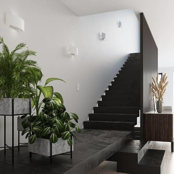 LAMPA ścienna SL.0936 półokrągła OPRAWA metalowy kinkiet biały zdjęcie 5