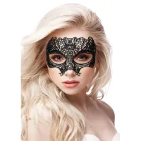ouch! princess mask koronkowa czarna laserowo wycinana lekka