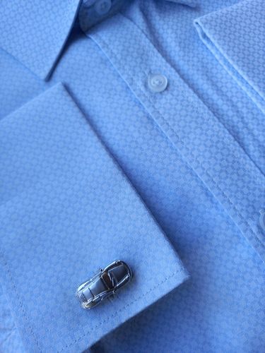 Srebrne spinki do mankietów Model Miniaturka Samochód Porsche 911 + Etui na Arena.pl