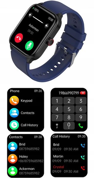 SMARTWATCH ZEGAREK TEMPERATURA CIAŁA POMIARU CUKRU GLUKOZA 3 PASKI HRV NFC zdjęcie 2