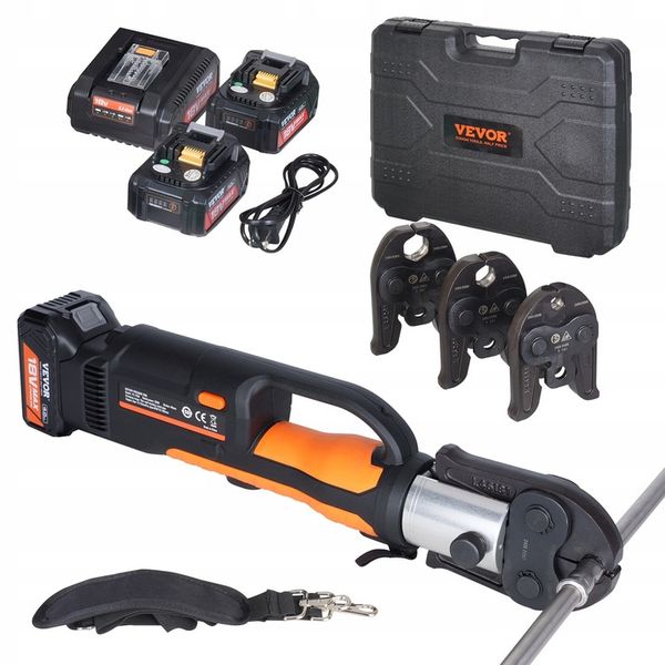 VEVOR Pro Press Tool Zestaw do zaciskania rur Press Tool Battery Kit zdjęcie 2