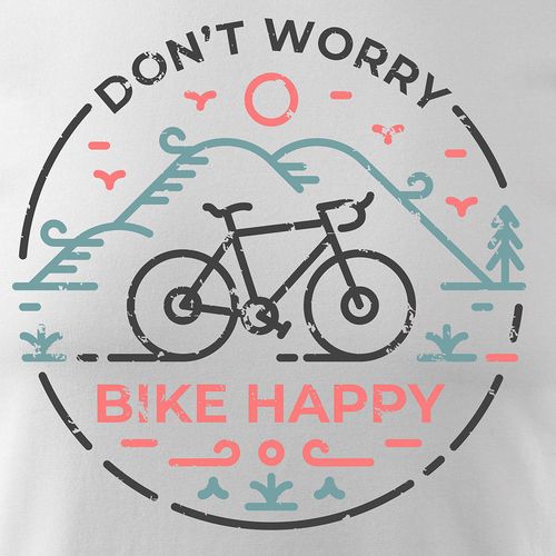 Koszulka rowerowa na rower z rowerem szosowym górskim MTB męska biała REGULAR XL na Arena.pl