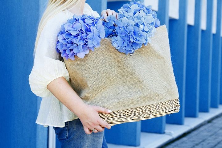 EKOLOGICZNA TORBA, KOSZYK NA ZAKUPY PIKNIK POJEMNA zdjęcie 7