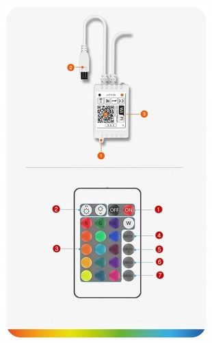 Taśma LED 6M RGB 5050 WiFi PILOT APLIKACJA TUYA ZESTAW MUZYKA TIMER na Arena.pl