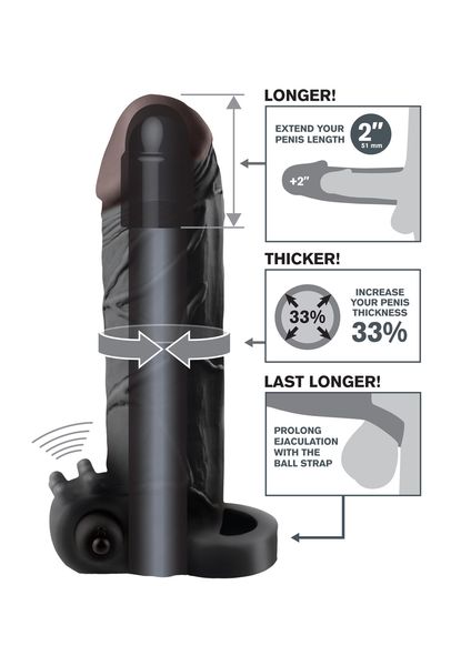 Stymulator-Fx Vibr Real Feel 2"""" Ext Black zdjęcie 6