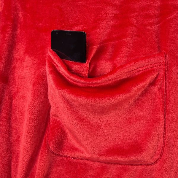 Koc DecoKing LAZY RED 150x180 zdjęcie 4