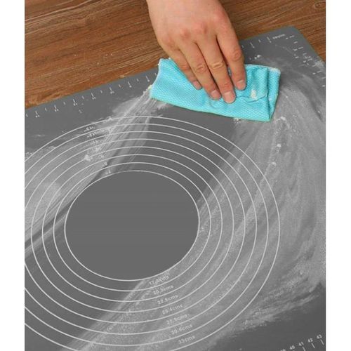 Stolnica Silikonowa Mata Kuchenna Podkładka Podziałka Miara Duża XXL 65x45 na Arena.pl