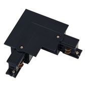 Kątowy L-ŁĄCZNIK uziemienie prawe CTLS RECESSED POWER L CONNECTOR 8231 Nowodvorski do 3-fazowej szyny podtynkowej 230V czarny