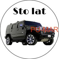 Opłatek na tort Urodziny Jeep Cherokee Hummer Terenówka Tekst Gratis