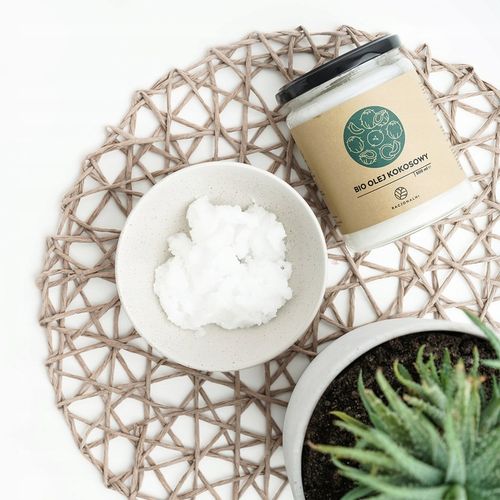 BIO Olej kokosowy 1 l Racjonalni NIERAFINOWANY tłoczony na zimno! na Arena.pl