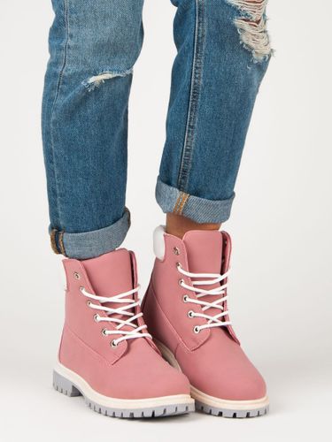 RÓŻOWE TRAPERKI Rozmiar - 38 na Arena.pl