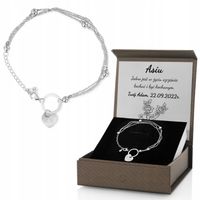 Bransoletka srebrna 925 z GRAWEREM na prezent